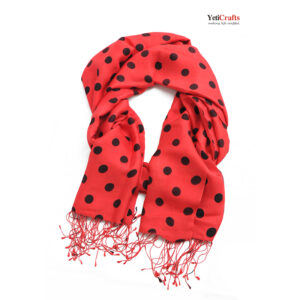 Red-pattern-Scarf-silk
