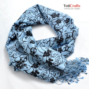 Scarf-Silk-Grey-Pattern